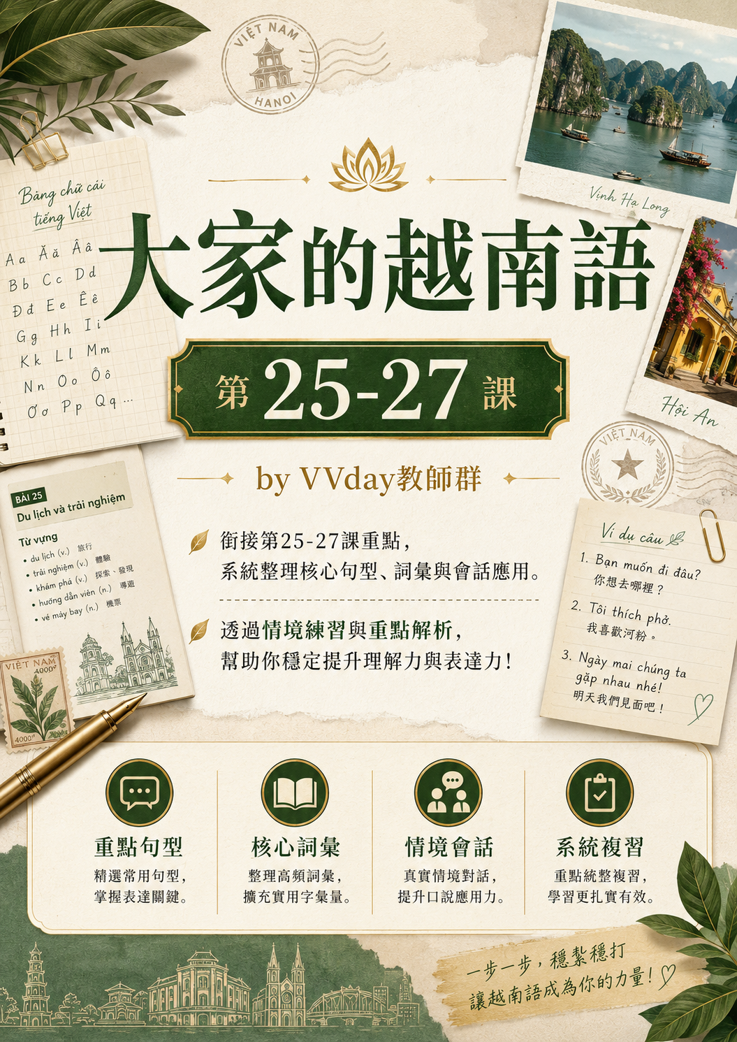 【VN401】大家的越南語第25-27課 by VVday教師群 (圖文影音課)